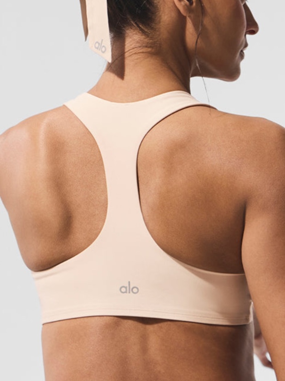 ALO airlift advantage racerback bra NWOT - small MACADAMIA - Picture 2 of 4